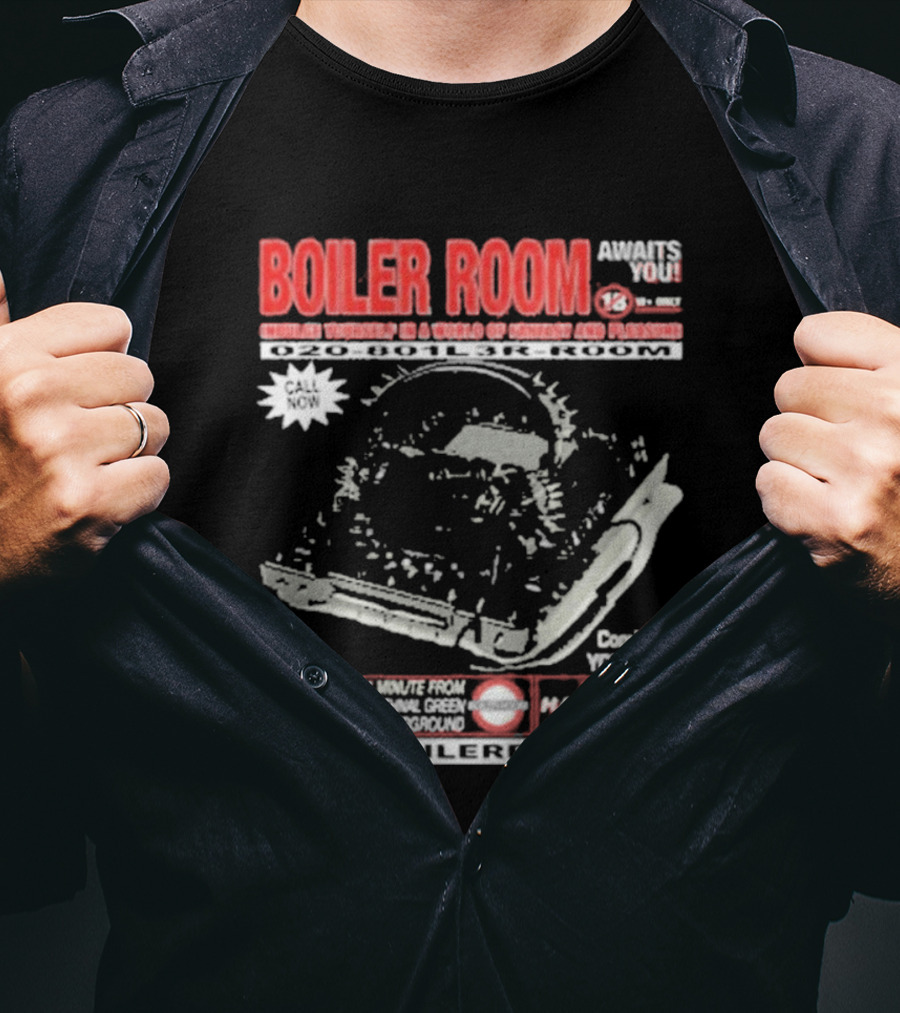 Boiler Room Hardcore TV Broadcast London Frankfurt Detroit Toronto 2001 Mix Series Coming To Your City T-Shirt