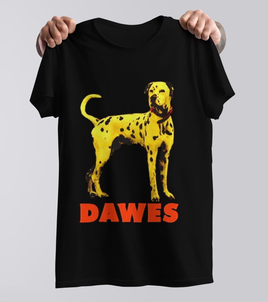 Dawes Dalmatian Dog Yellow And Red T-Shirt