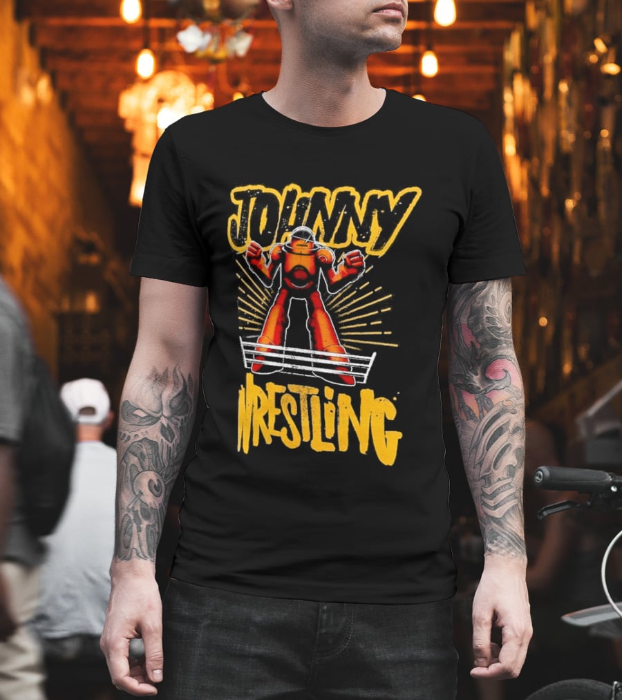 Johnny Gargano Wrestling Robot T-Shirt