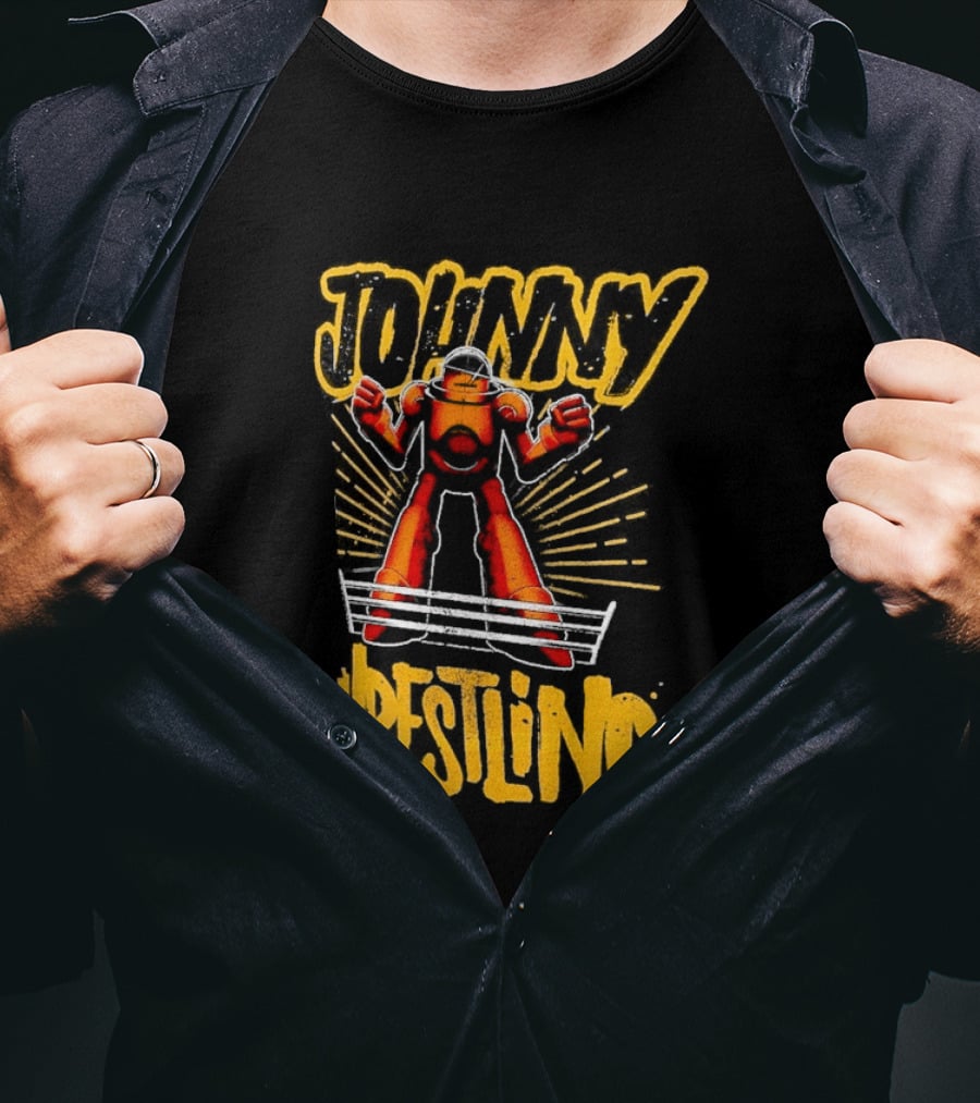 Johnny Gargano Wrestling Robot T-Shirt