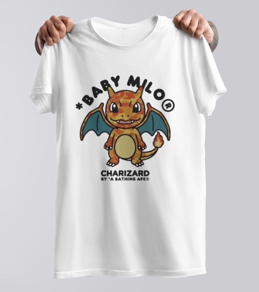 Baby Milo Charizard By A Bathing Ape 2026 Edition T-Shirt
