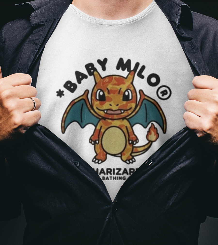 Baby Milo Charizard By A Bathing Ape 2026 Edition T-Shirt