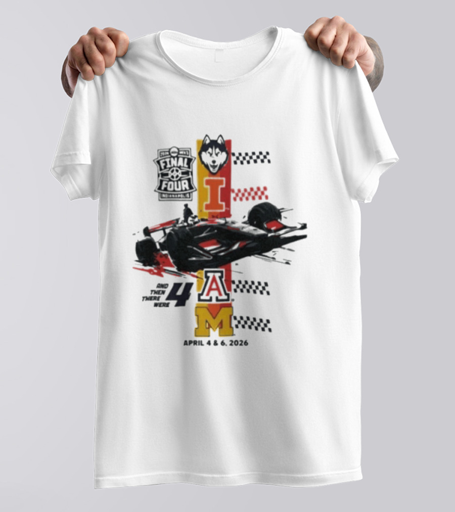 Final Four Racing Wolf Theme April 4 And 6 2026 Formula Car 4AM T-Shirt