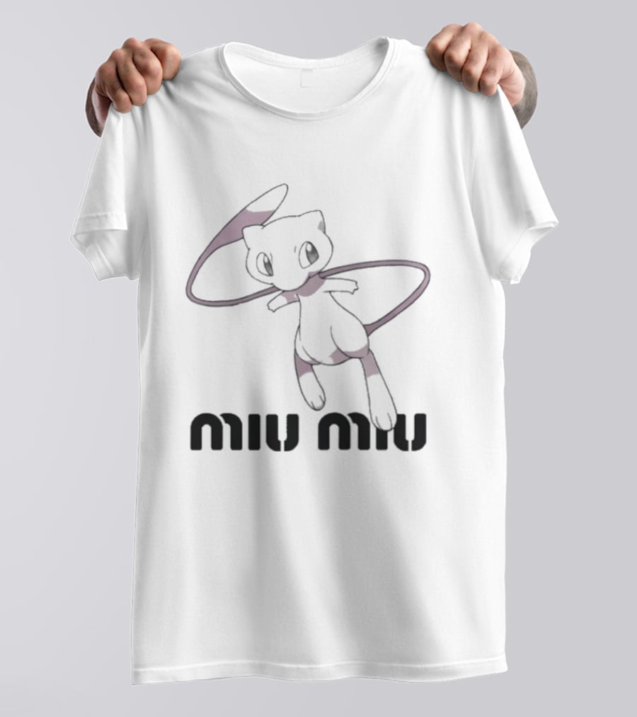 Miu Miu Pokemon Mew Anime Collaboration T-Shirt