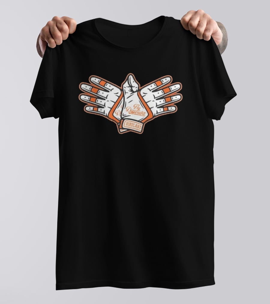 Birdland Fly Different Baltimore Orioles Fan Gear T-Shirt