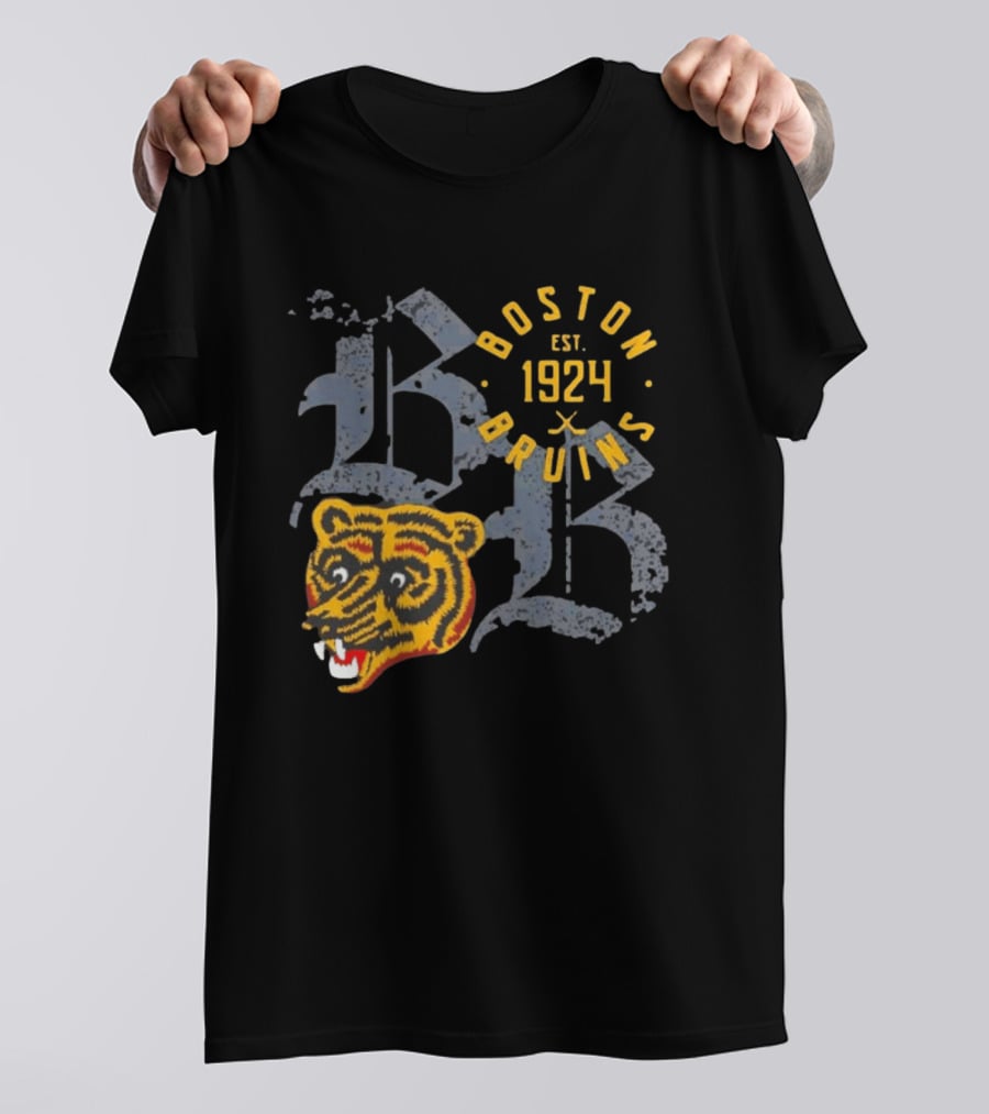Boston Bruins EST 1924 Long Haul Classic Team Bear T-Shirt