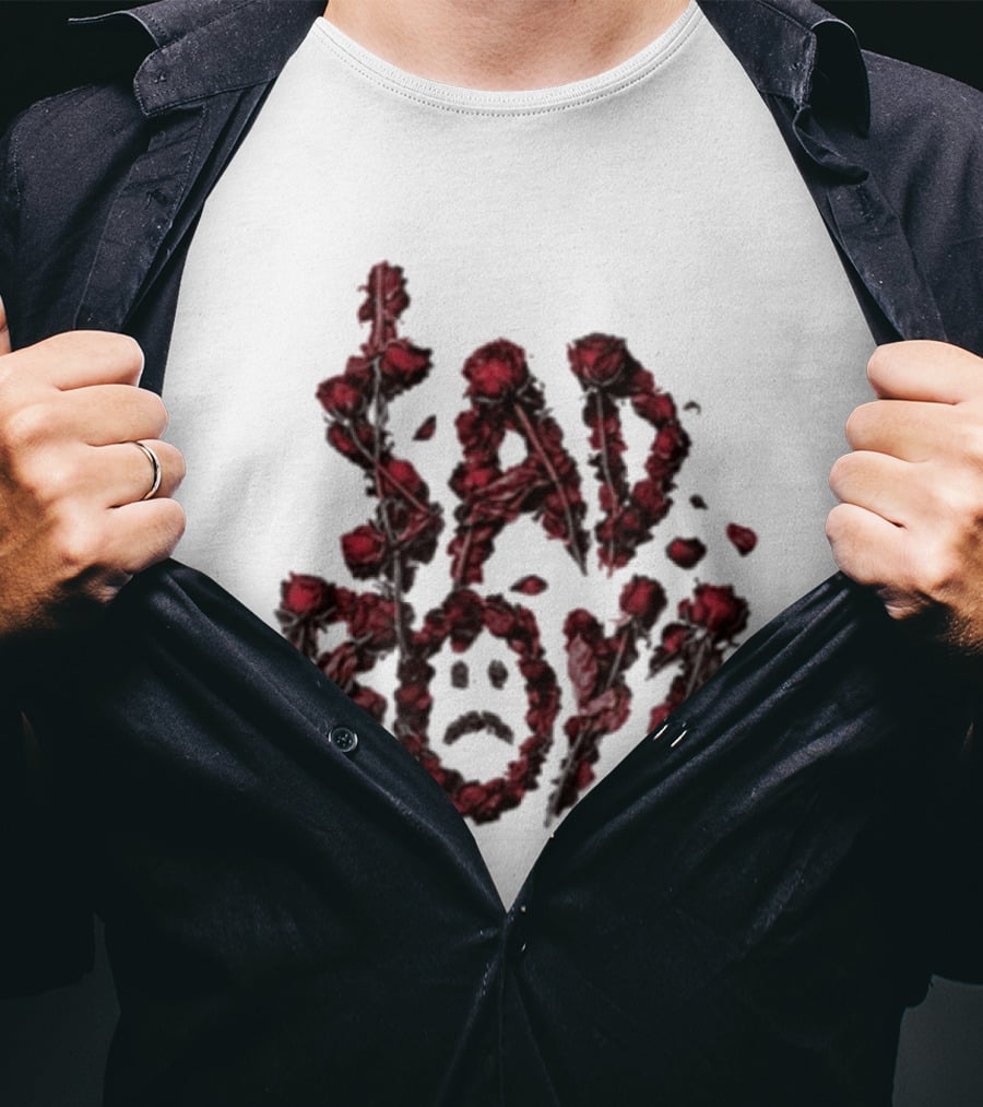Sad Boyz Rose Petals Face T-Shirt