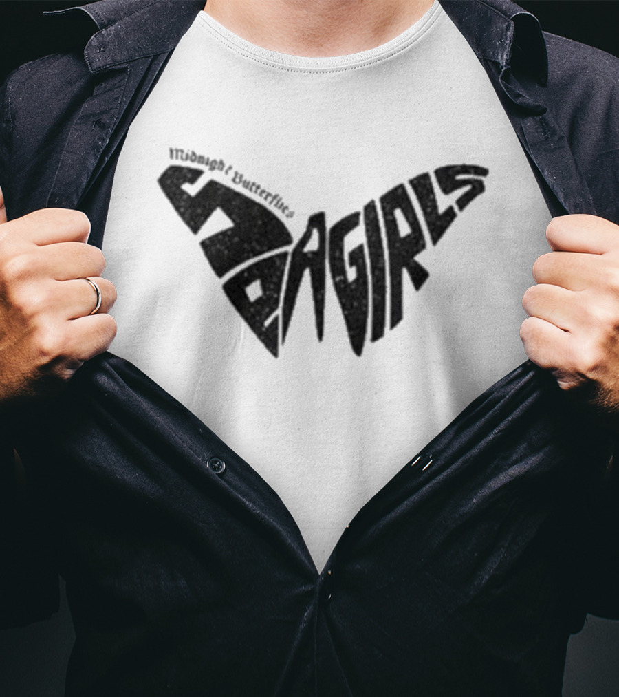 Sea Girls Butterfly White Winged T-Shirt