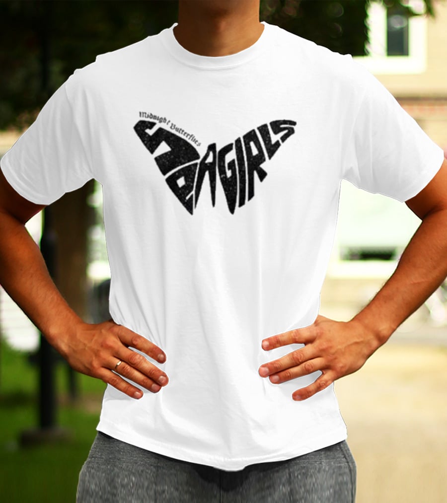 Sea Girls Butterfly White Winged T-Shirt