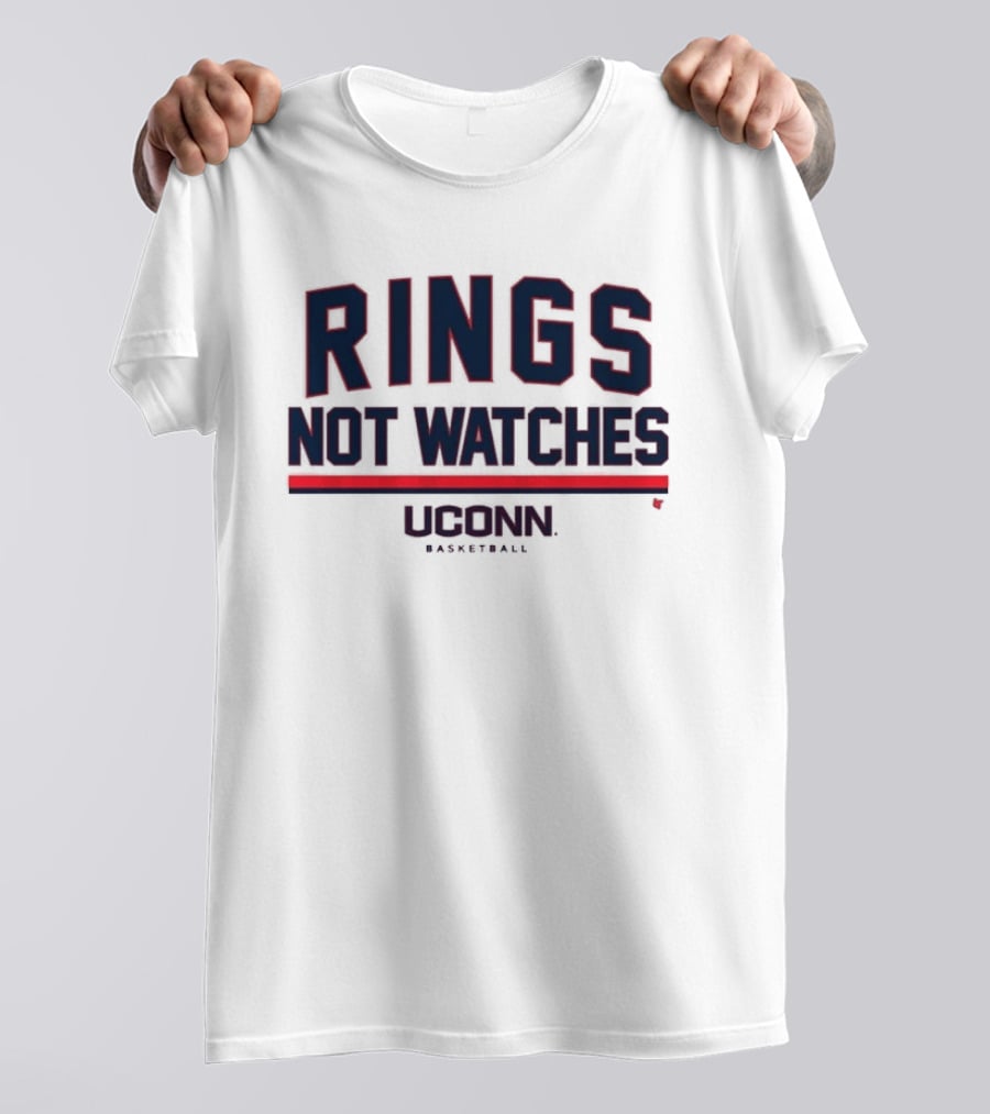 UConn Basketball Rings Not Es T-Shirt