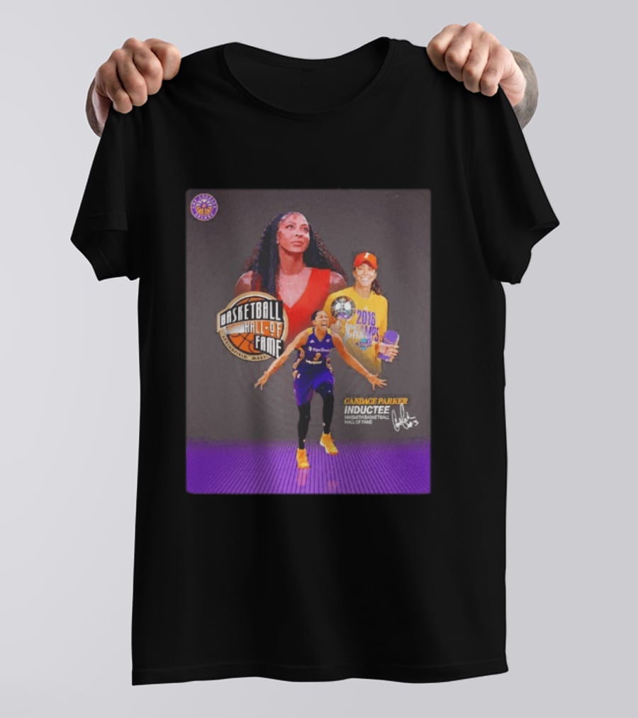 Candace Parker Basketball Hall Of Fame Inductee 2016 Champion Sparks T-Shirt