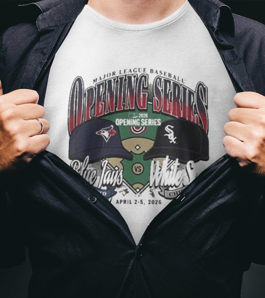 Major League Baseball Opening Series Blue Jays Vs White Sox April 2 5 2026 T-Shirt