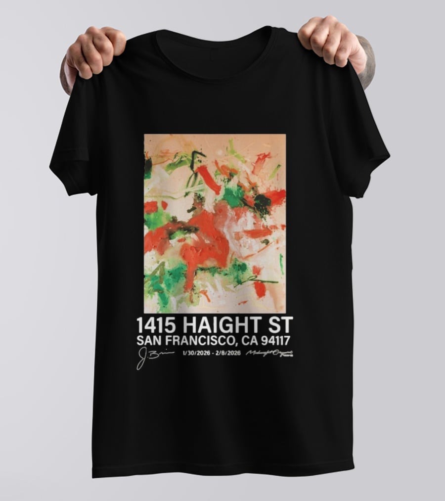 Midnight Organic J. Brian 1415 Haight St San Francisco CA 94117 T-Shirt