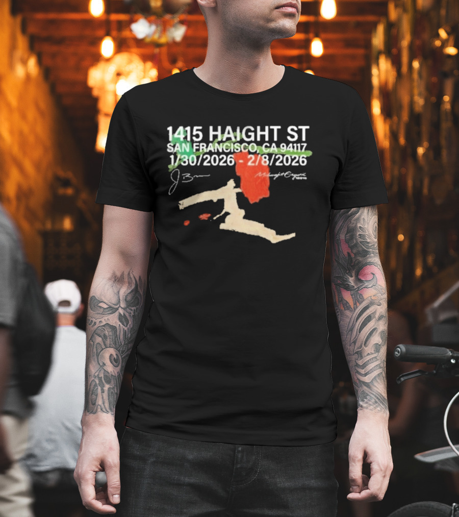1415 Haight St San Francisco J. Brian Midnight Organic 1/30/2026 2/8/2026 T-Shirt