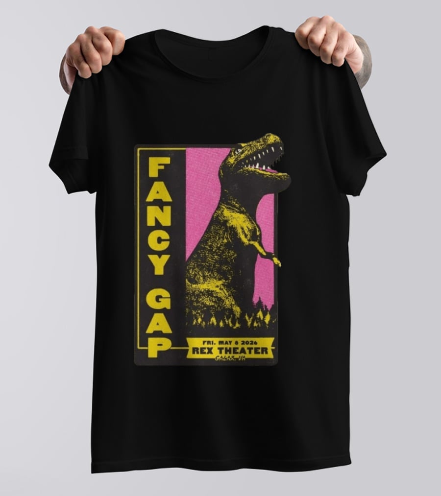 Fancy Gap Rex Theater Dinosaur Galax VA May 6 2026 T-Shirt