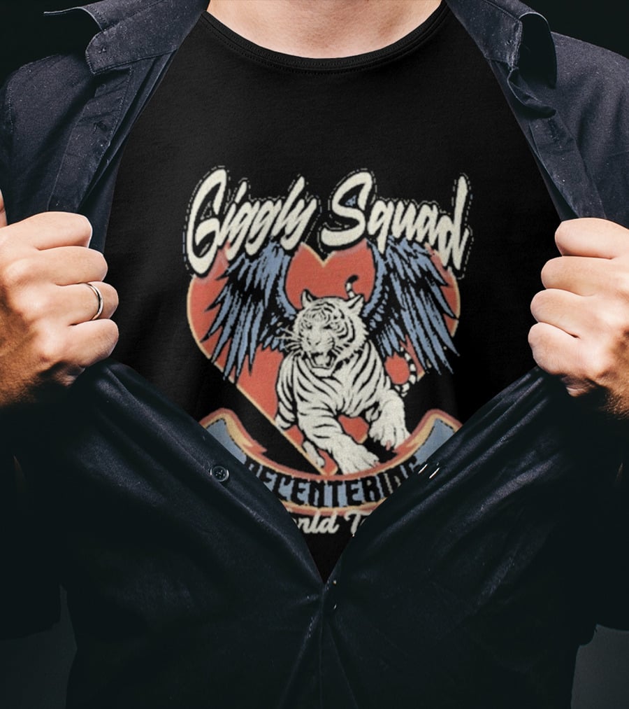 Giggly Squad Decentering World Tour Winged Heart Tiger T-Shirt