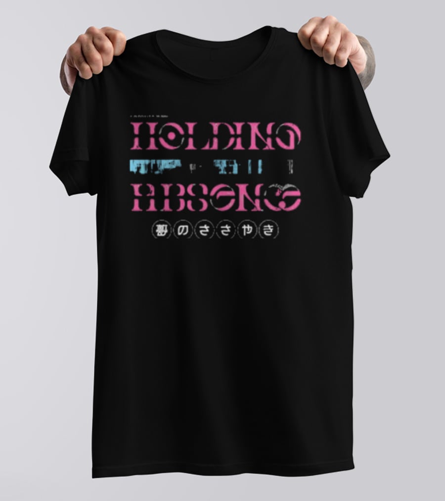 Holding Absence Whisper Black Vintage Style Japanese T-Shirt