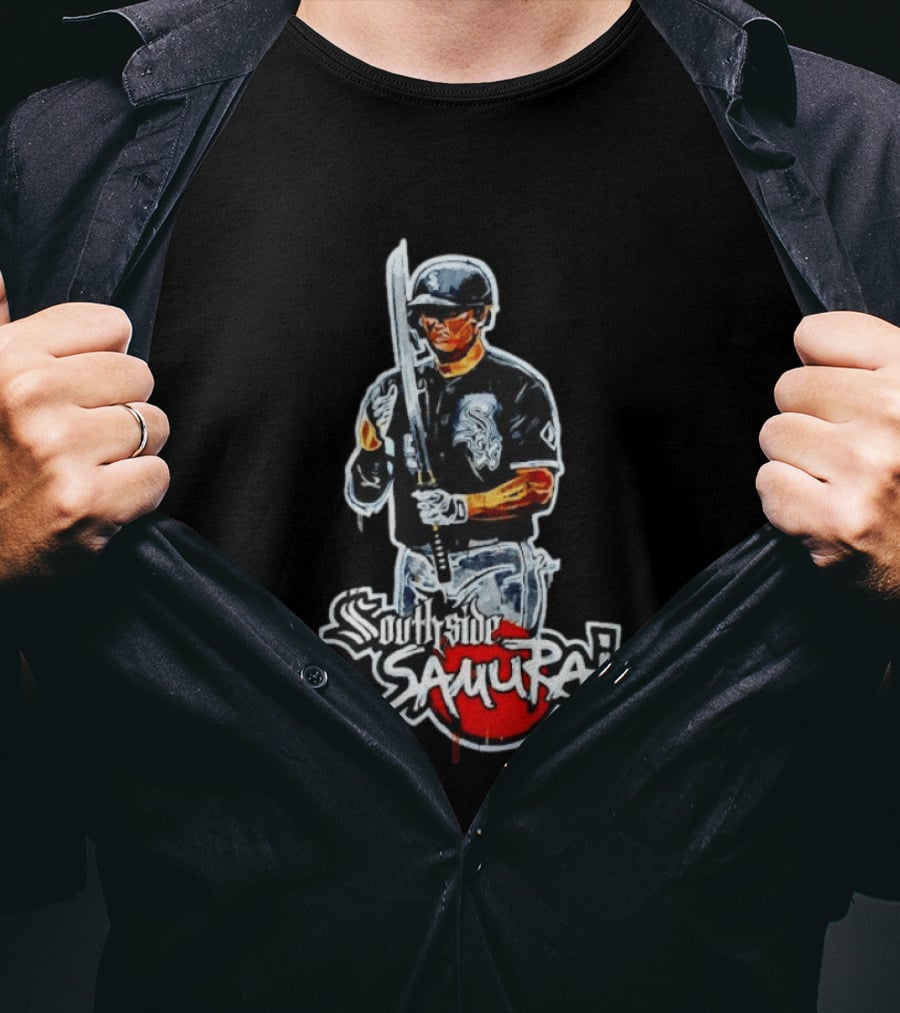 Southside Samurai Baseball Player Chicago White Sox T-Shirt
