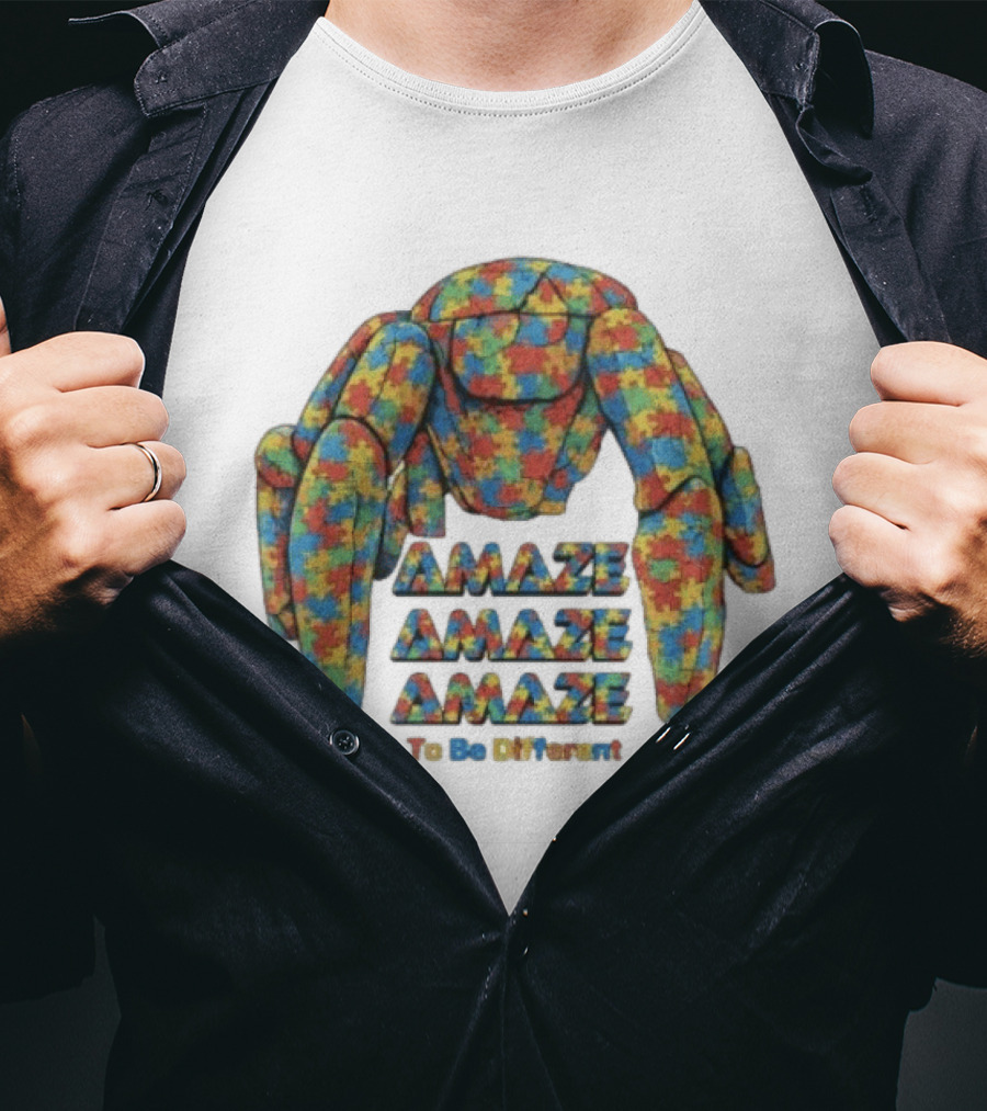 Amaze Amaze Amaze Rocky Autism Awareness To Be Different T-Shirt