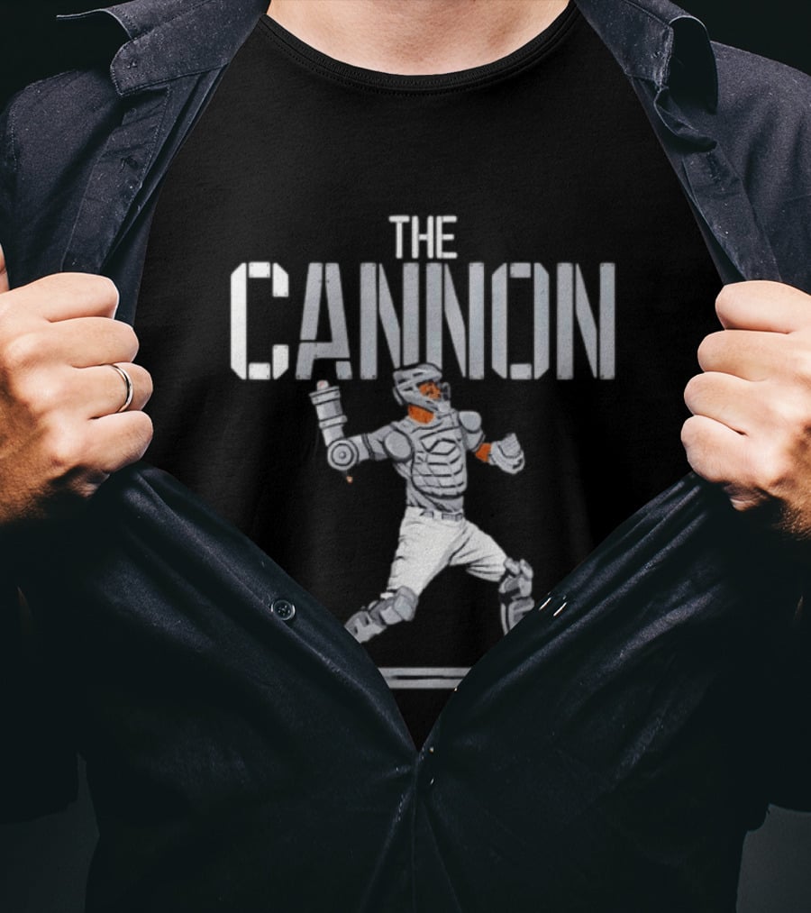 The Cannon Luis Torrens Robotic Catcher Baseball Player T-Shirt