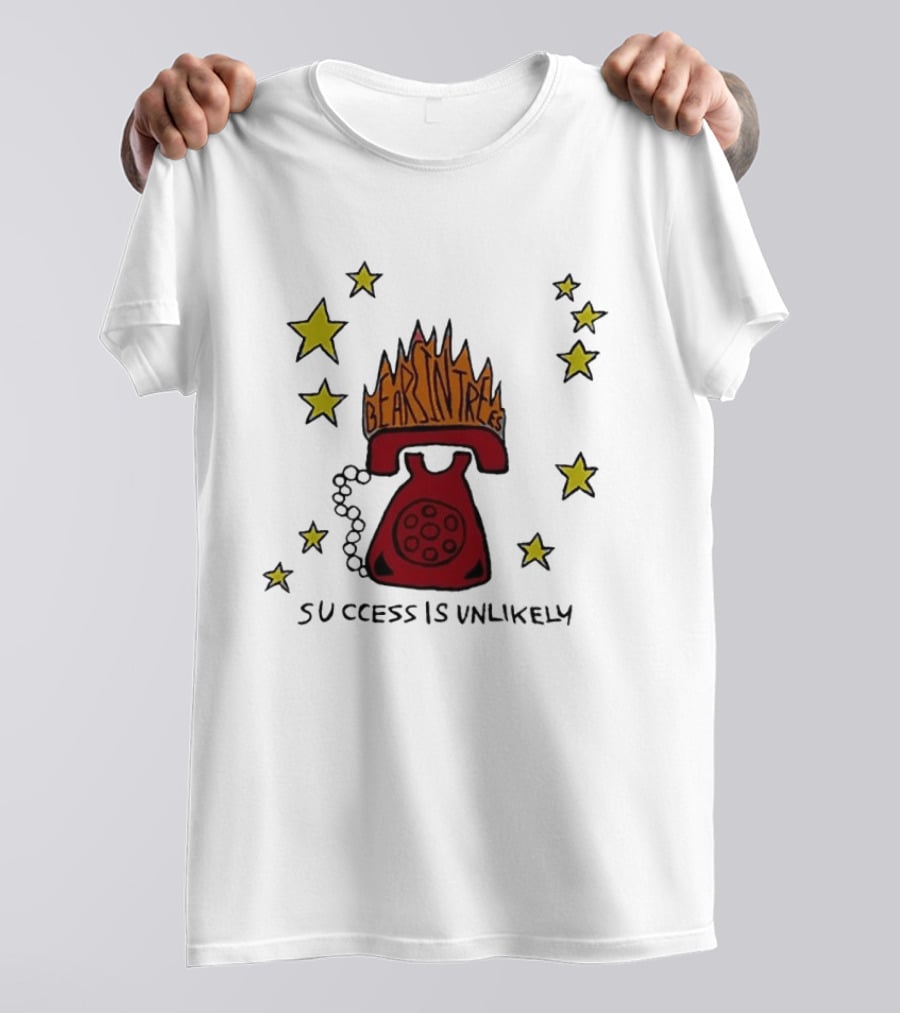 Bears In Trees Success Is Unlikely Burning Phone Starry Sky T-Shirt