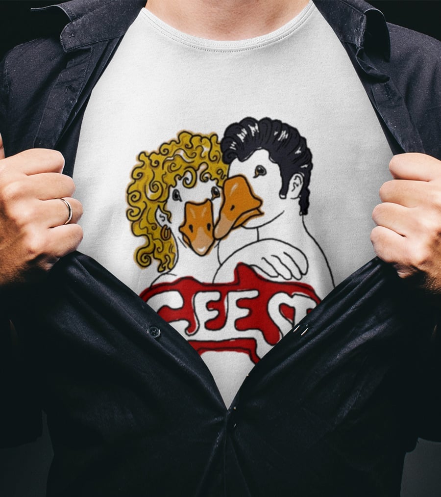 Grease Inspired Lonely Club Geese With Duck Faces T-Shirt
