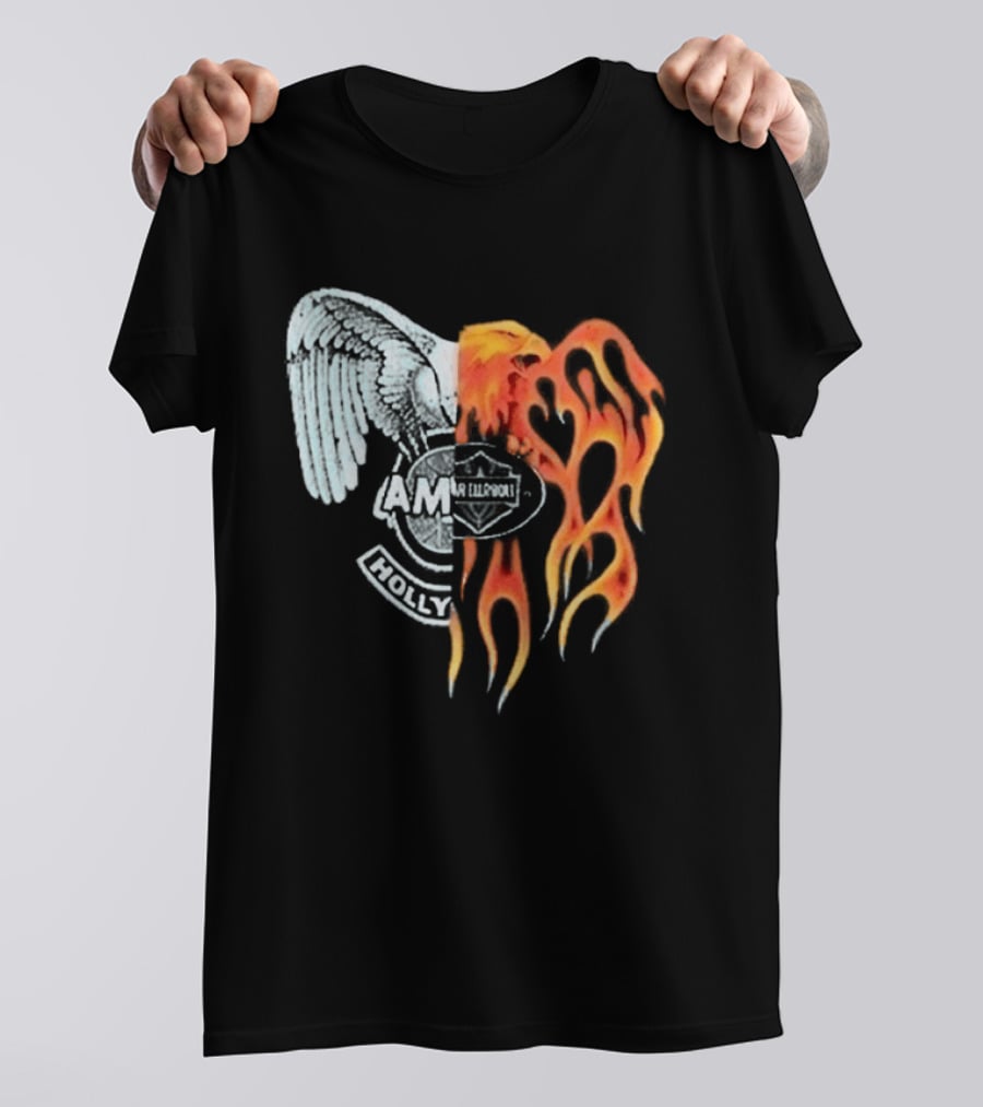 Louis Tomlinson HDWGH Tour Prague Amiri Spliced Angel Flames 2026 T-Shirt