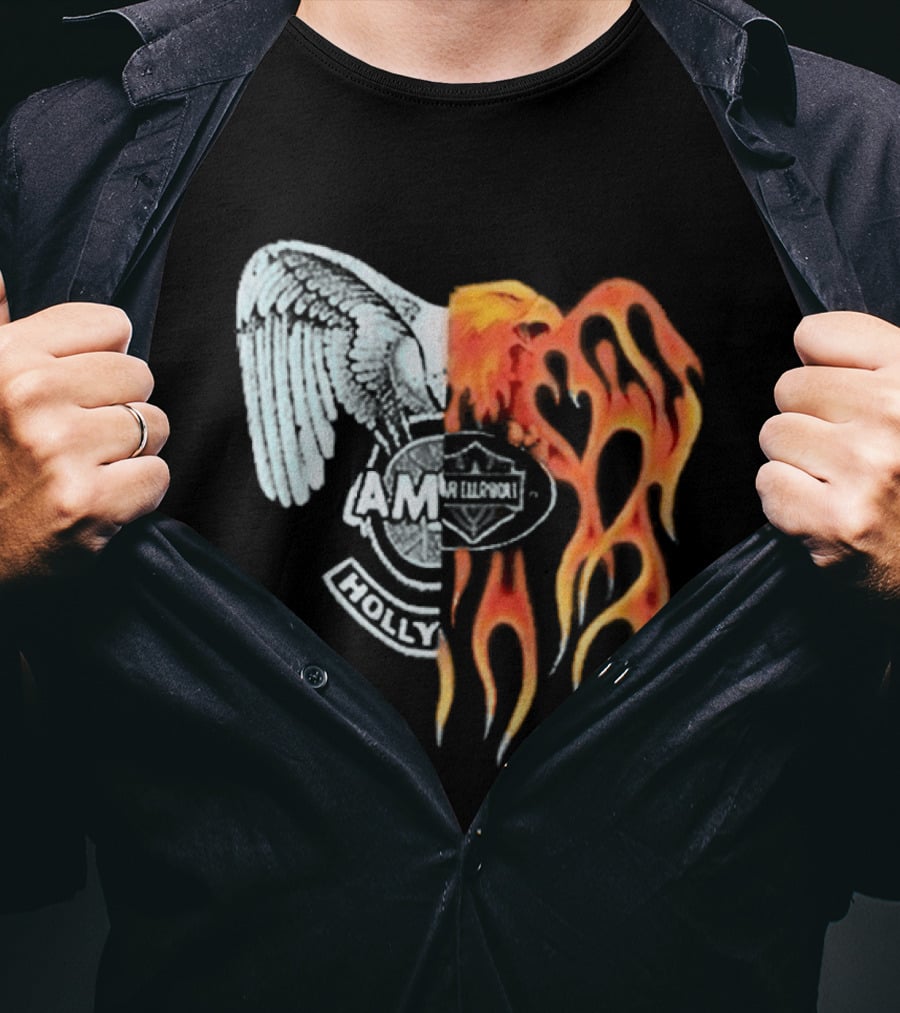 Louis Tomlinson HDWGH Tour Prague Amiri Spliced Angel Flames 2026 T-Shirt