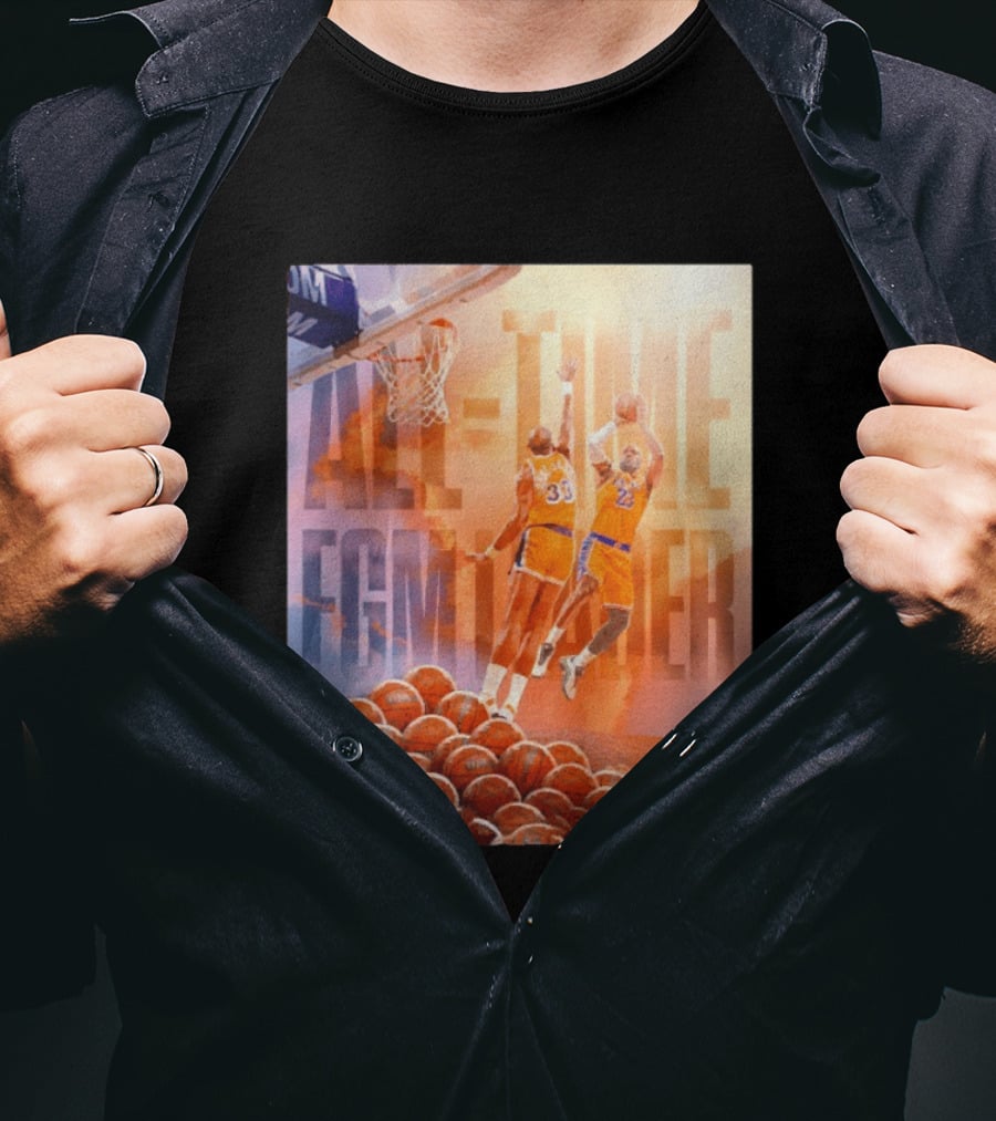 LeBron 23 Surpassing Kareem 33 All Time FGM Leader NBA Basketball T-Shirt