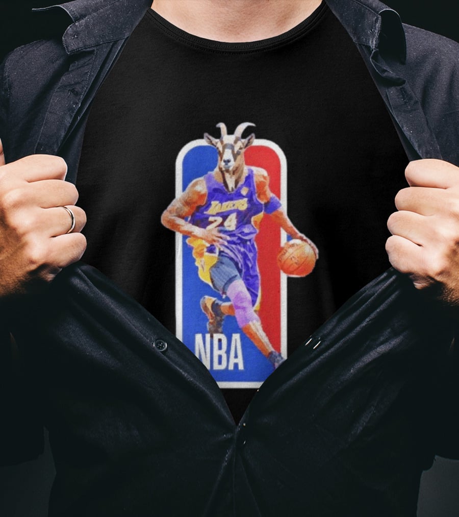 Kobe Bryant Los Angeles Lakers 24 NBA Goat Basketball T-Shirt