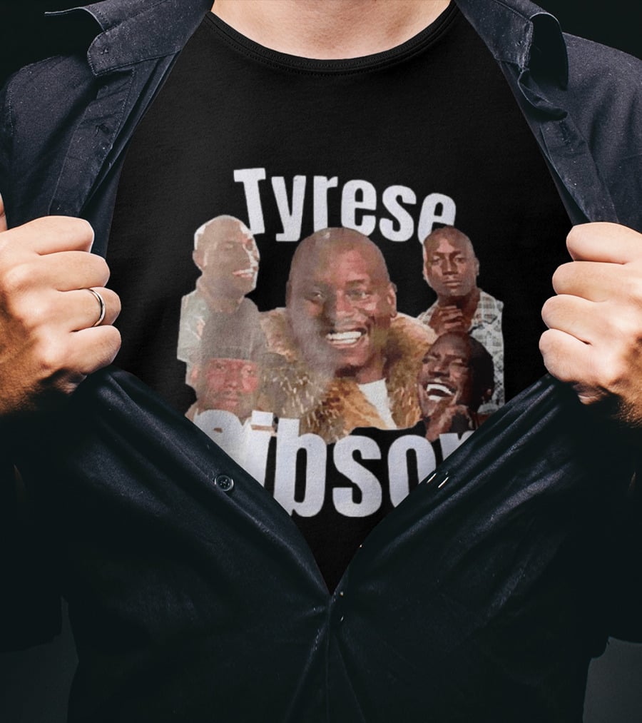 Tyrese Gibson American Ships Free Multiple Expressions T-Shirt