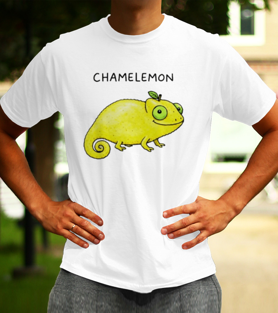 Chamelemon Lemon Chameleon Fruit Pun Humor T-Shirt