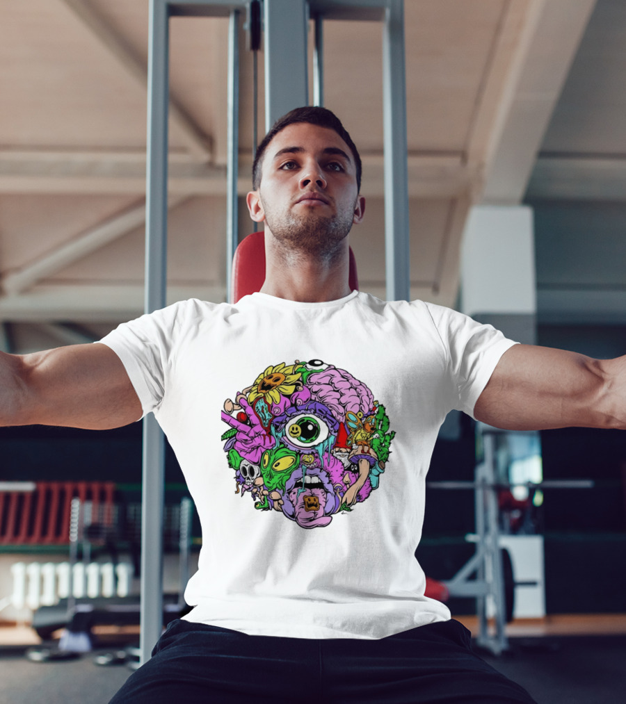 Chris Webby Psychedelic Art With Skull And Eye T-Shirt