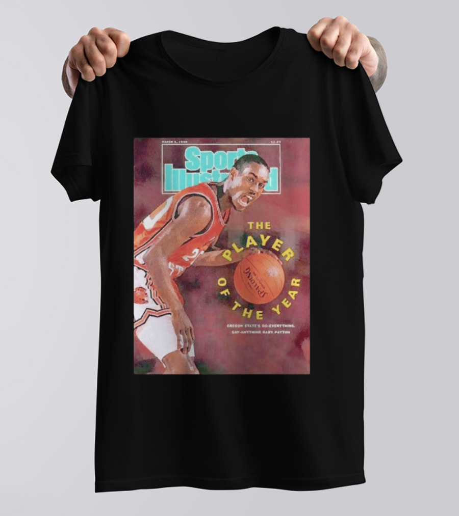 Sports Illustrated March 5 1990 The Player Of The Year Oregon State's Gary Payton T-Shirt