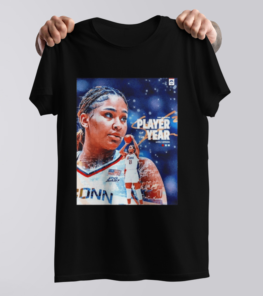 UConn Huskies The Athletic Player Of The Year Sarah Strong T-Shirt