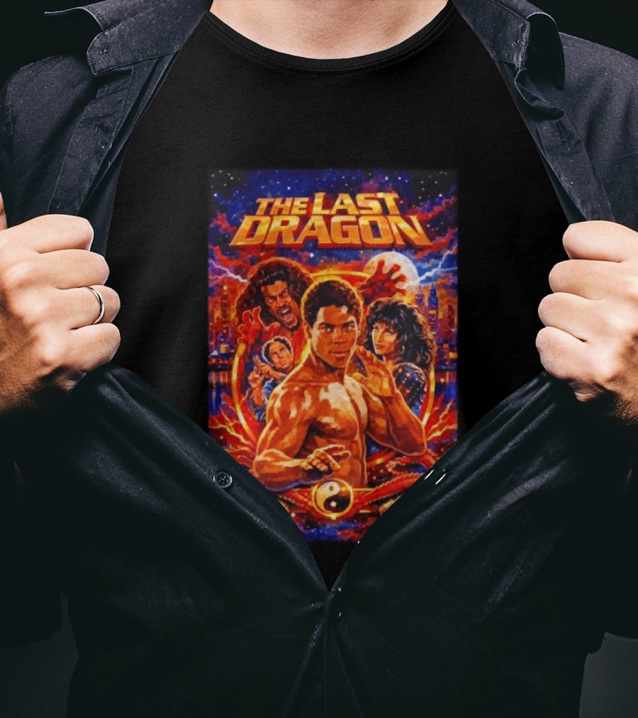 The Last Dragon 1985 Classic Martial Arts Movie Featuring Iconic Characters And Action T-Shirt