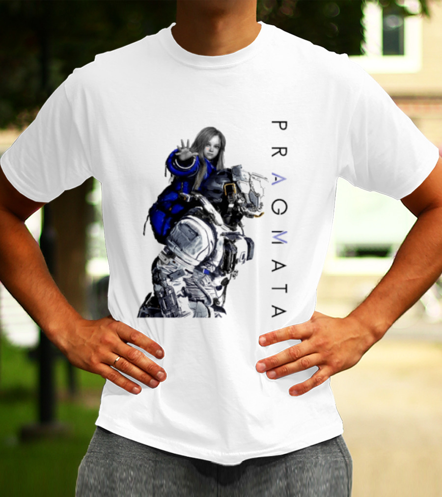 PRAGMATA Character Holding Space Explorer Scene T-Shirt