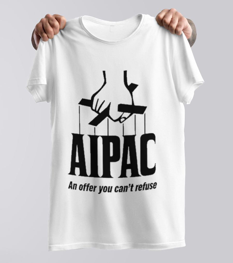 Tucker Carlson AIPAC An Offer You Can't Refuse Hand Puppet Strings T-Shirt