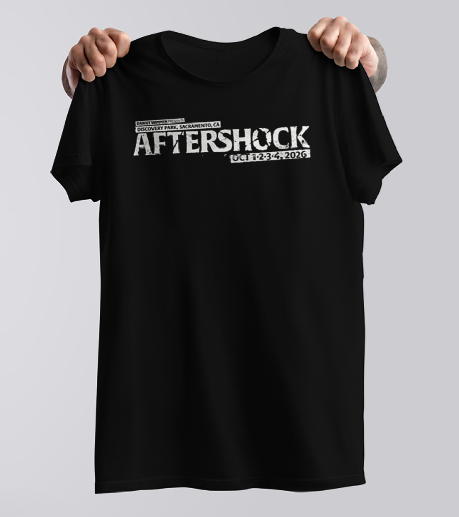Aftershock Festival October 1 2 3 4 2026 Sacramento California T-Shirt