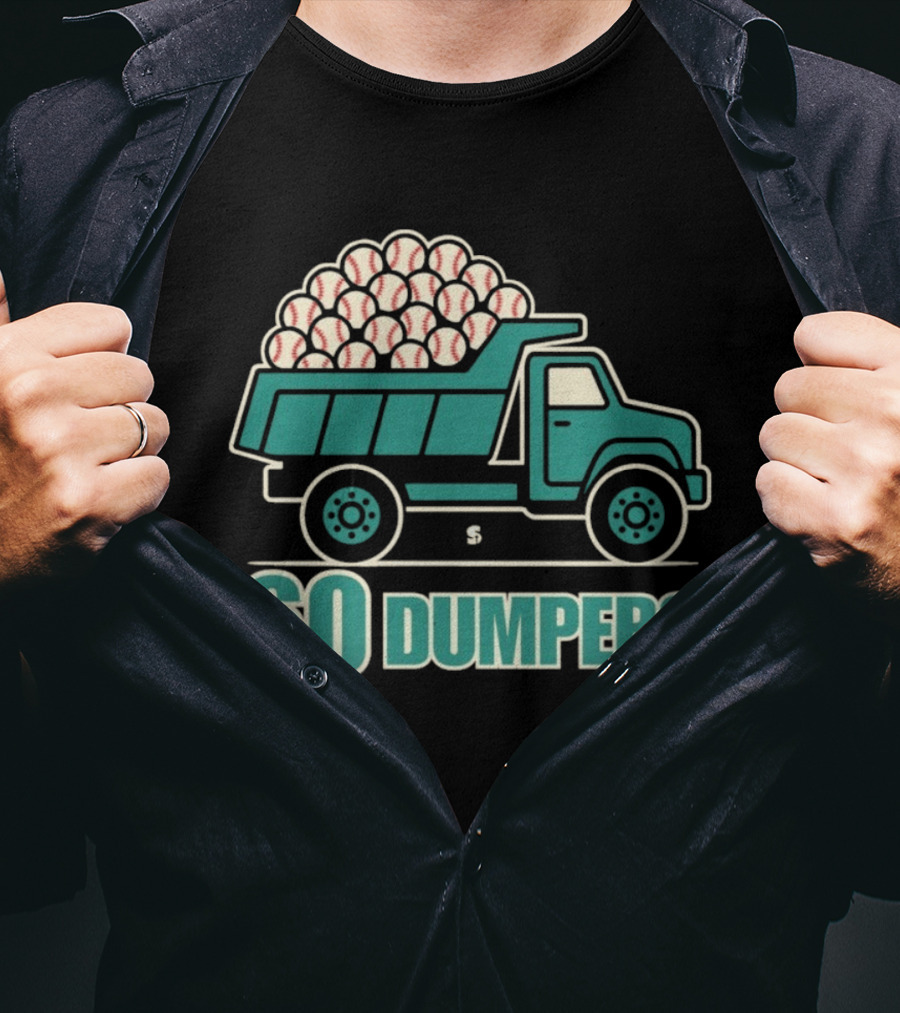 Seattle Mariners Cal Raleigh 60 Dumpers Baseball Truck Historic Season T-Shirt
