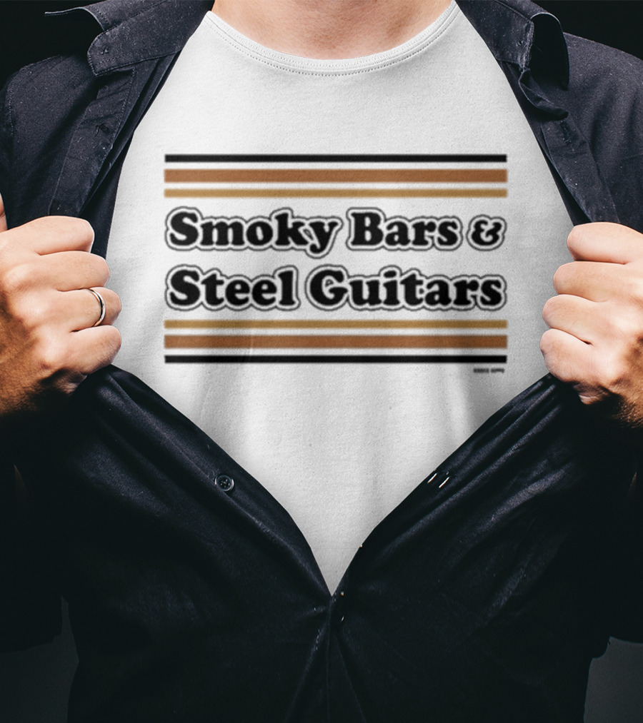 Smoky Bars & Steel Guitars Vintage Ringer T-Shirt