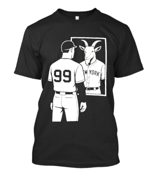 Aaron Judge GOAT Reflection New York Yankees Baseball 99 T-Shirt