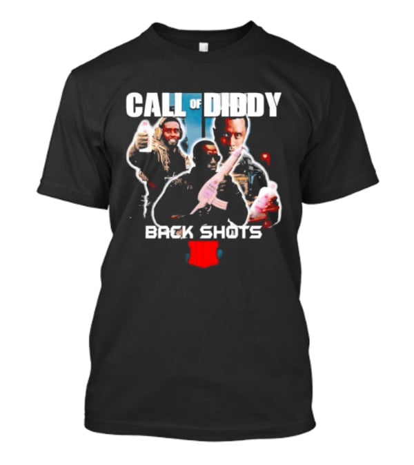 Call Of Diddy Back Shots Bootleg Action Parody Game T-Shirt