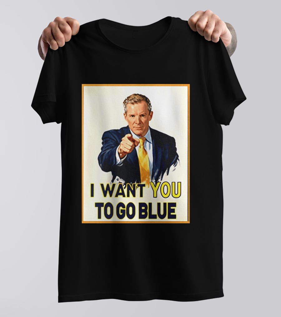 Dusty May I Want You To Go Blue Michigan Wolverines Basketball T-Shirt