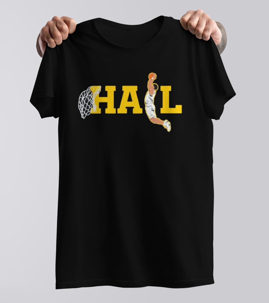 Hail Slam Dunk Michigan Wolverines Yaxel Basketball T-Shirt