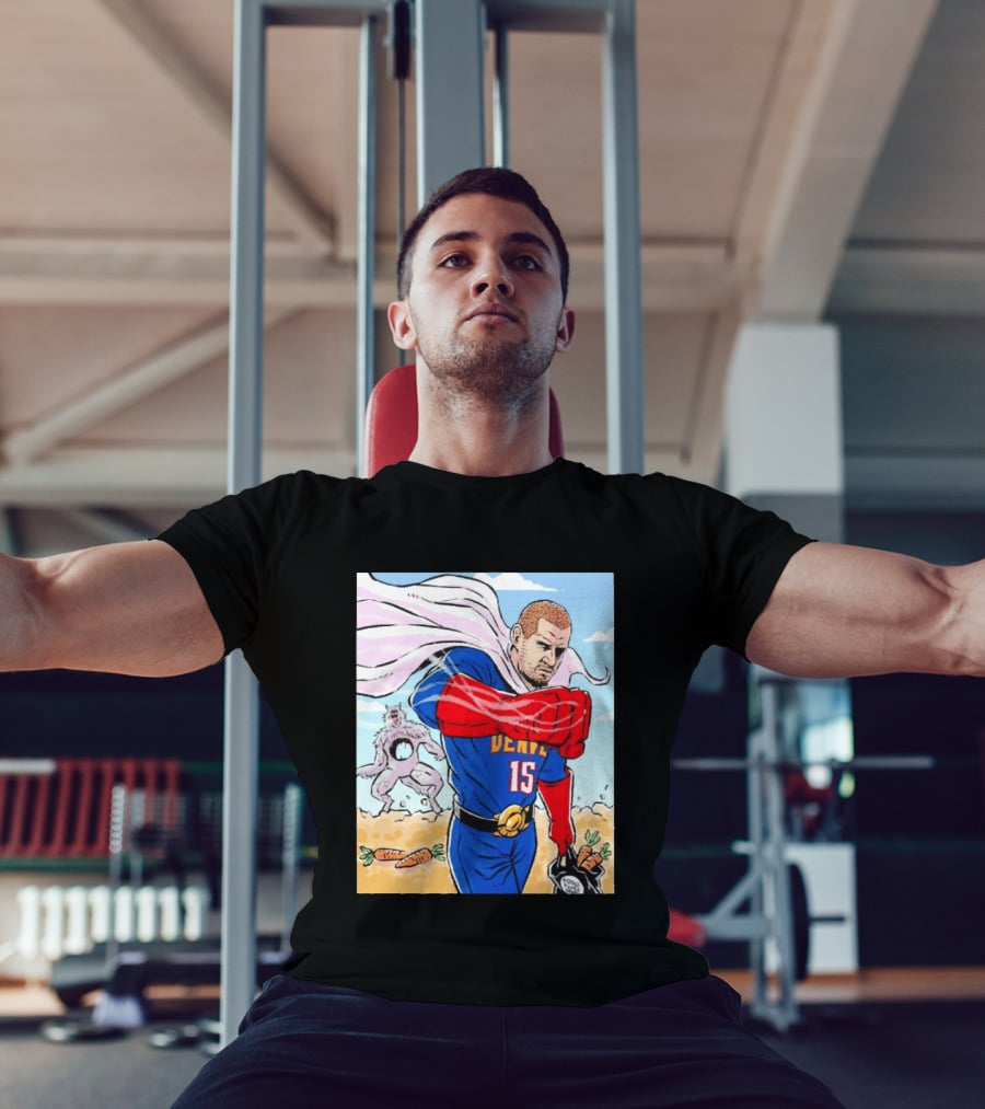 Joker Nikola Jokić Superhero Denver 15 Defeats Wolves 56 Points Carrot Power T-Shirt