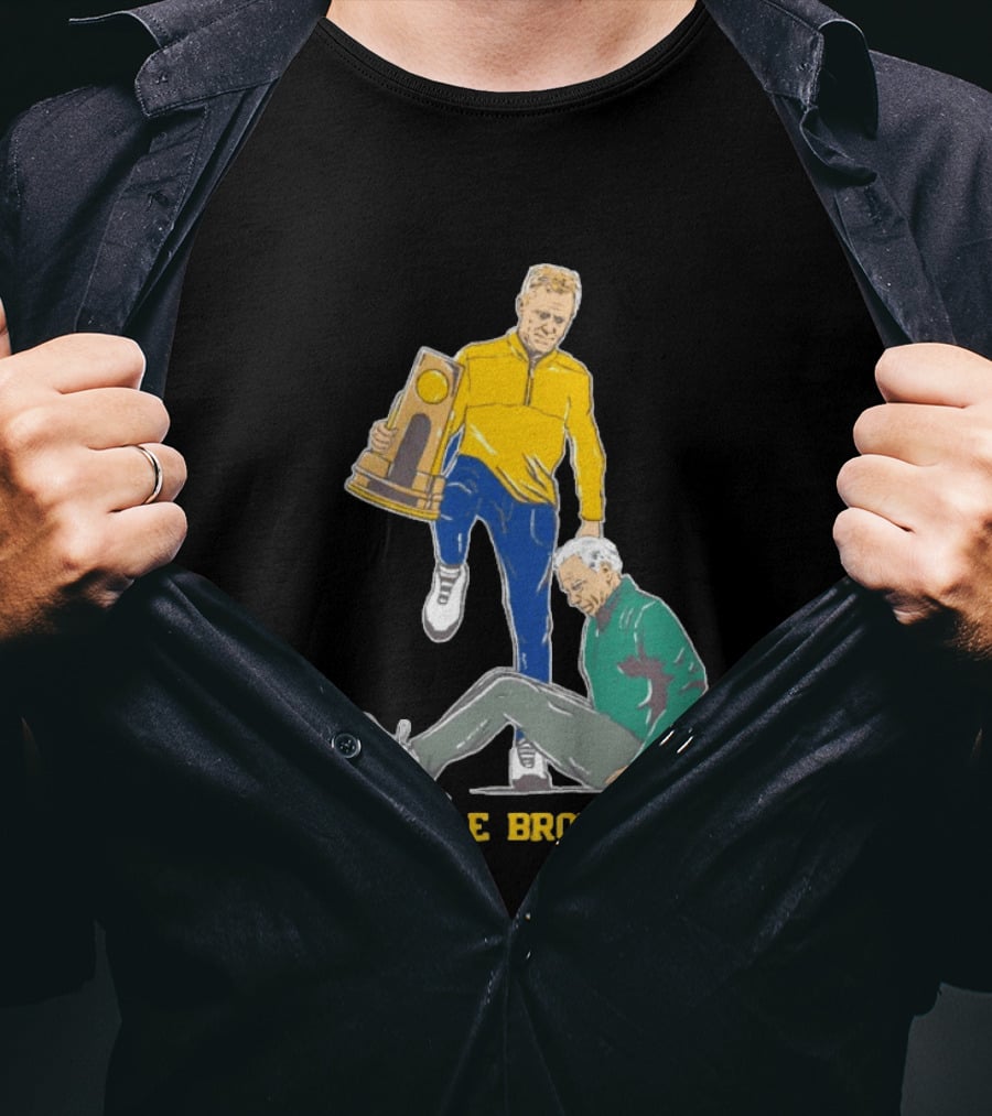 Michigan Wolverines Little Brother Dusty May Stepover Trophy Moment T-Shirt