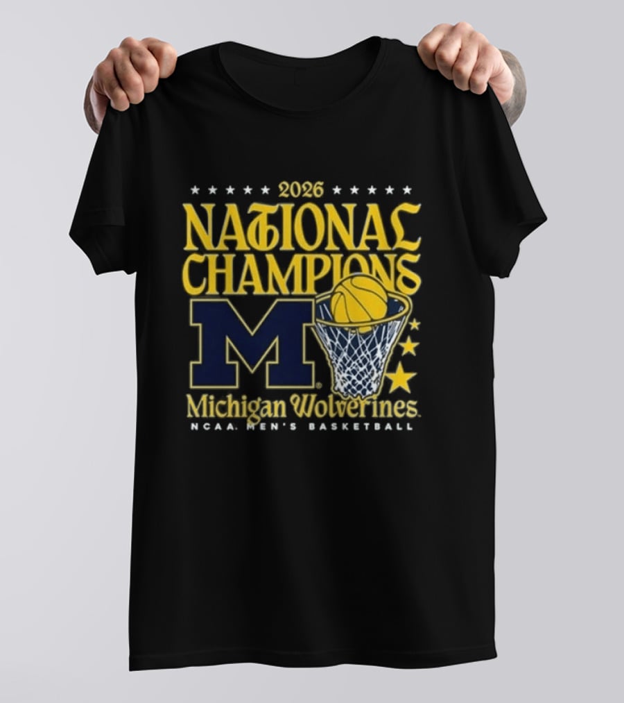 2026 National Champions Michigan Wolverines MBB Women's Basketball T-Shirt