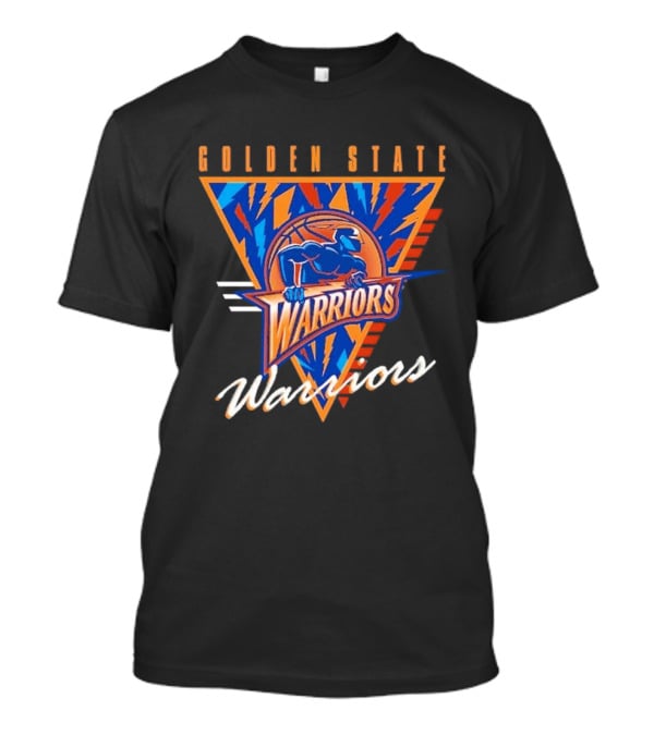 Mitchell & Ness Black Golden State Warriors Worldwide Collection Tri Vintage Team T-Shirt