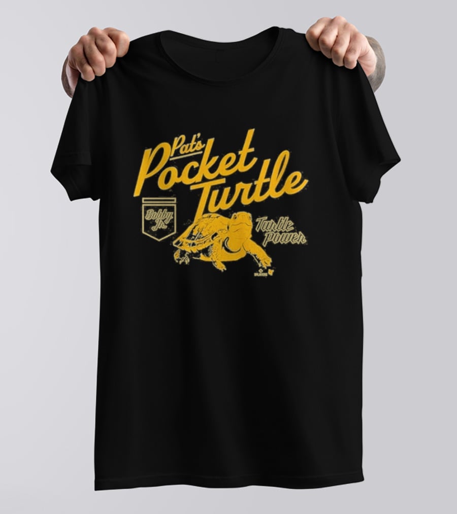 Pat Murphy Pocket Turtle Yellow T-Shirt